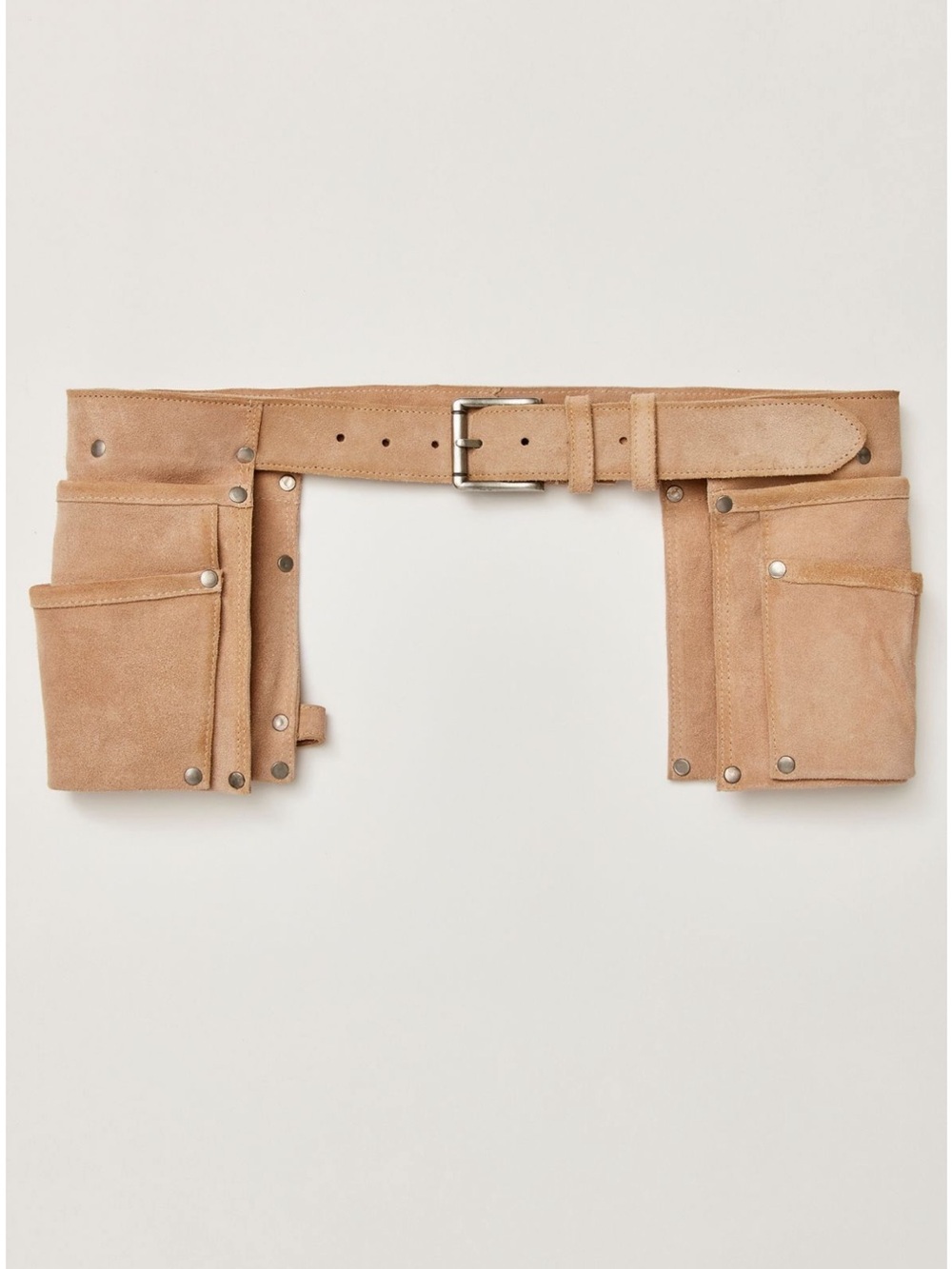 Free People Crew Cargo Pocket Belt in Italian Straw NWOT Size M/L - Picture 2 of 12